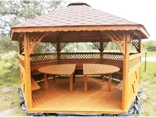 Sechseckiger Pavillon S3a ∅ 6,0m 28m2