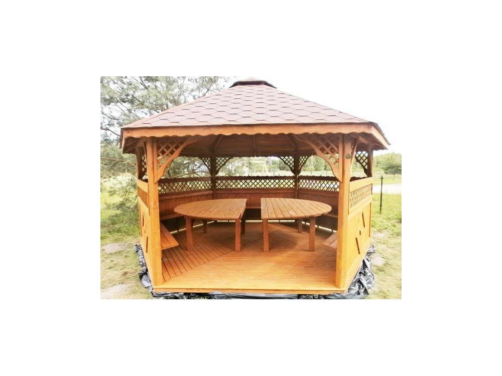 Hexagonal gazebo S3a ∅ 6.0m 28m2