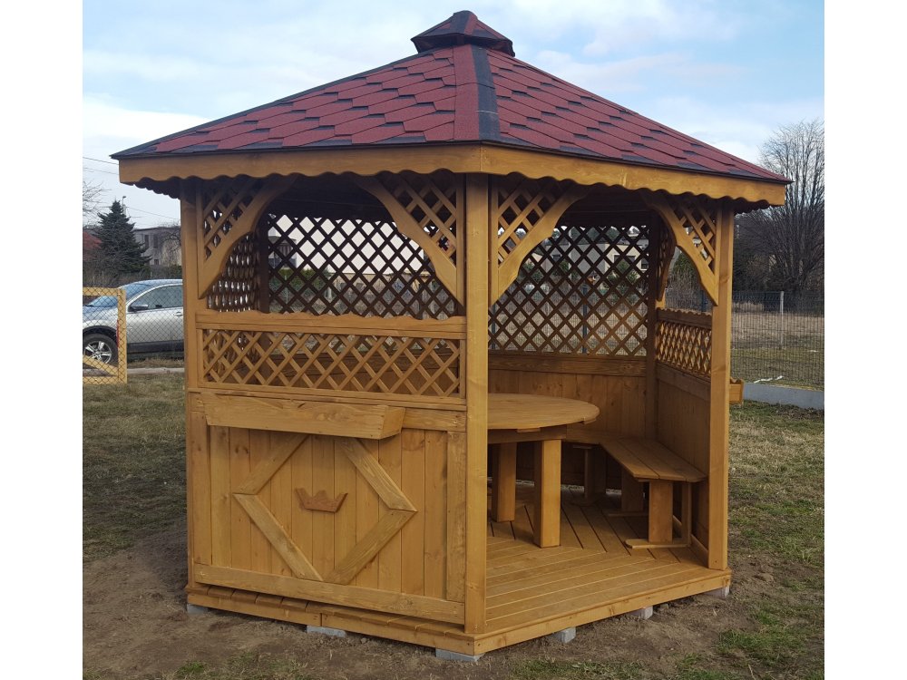 Sechseckiger Pavillon S3a ∅ 6,0m 28m2