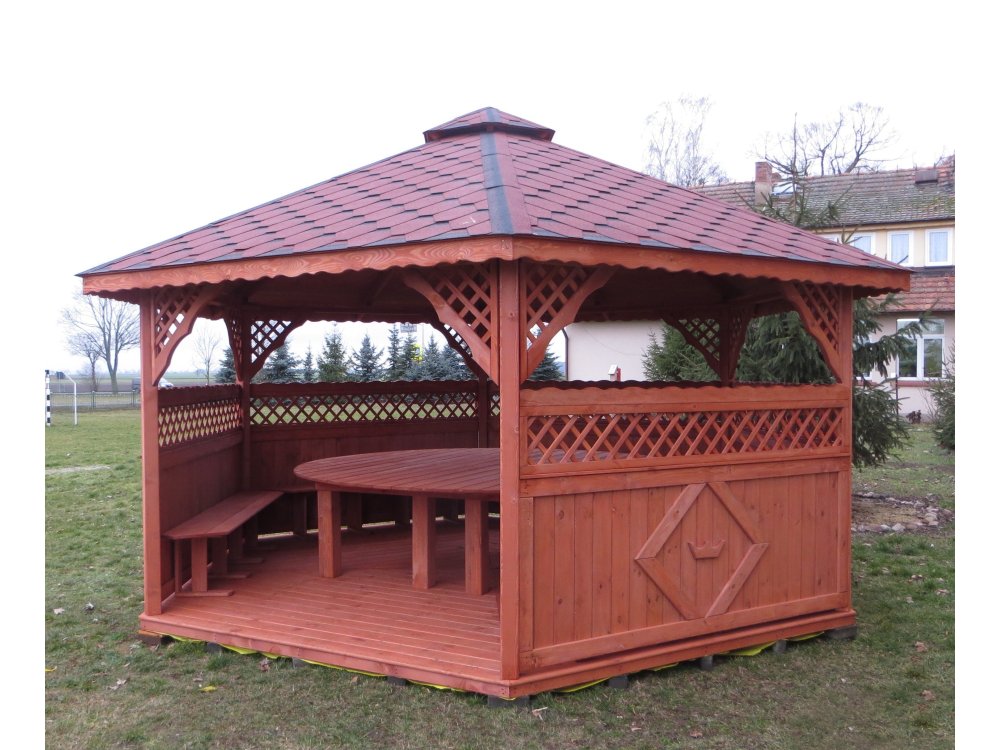 Hexagonal gazebo S3a ∅ 6.0m 28m2