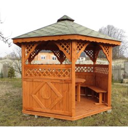 Hexagonal gazebo S3a ∅ 6.0m 28m2