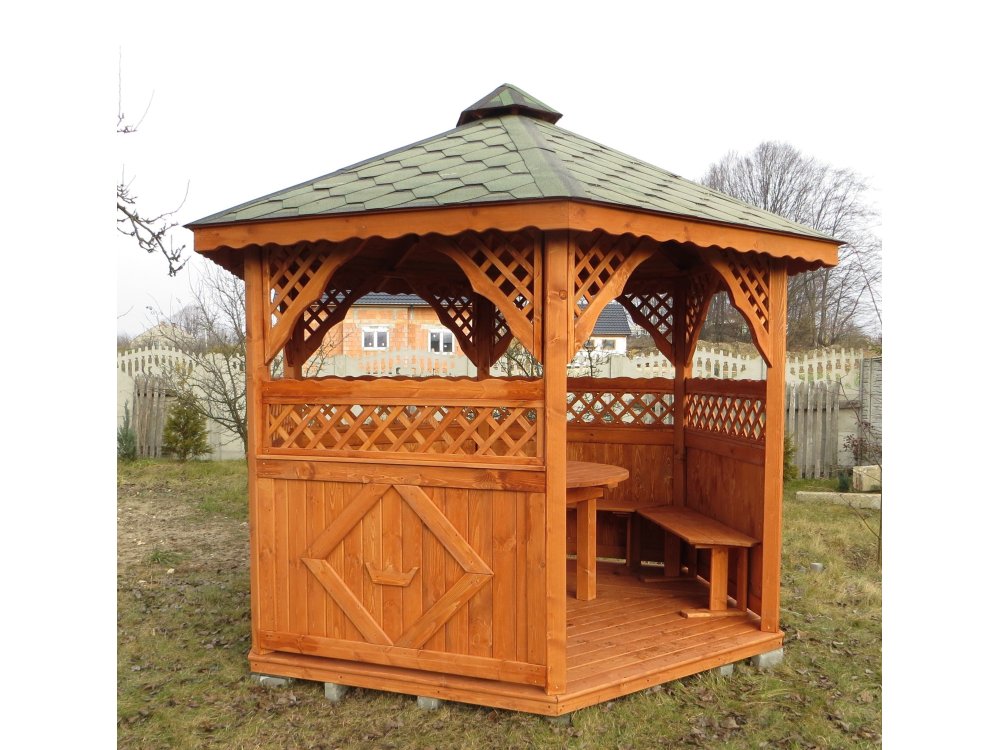 Sechseckiger Pavillon S3a ∅ 6,0m 28m2