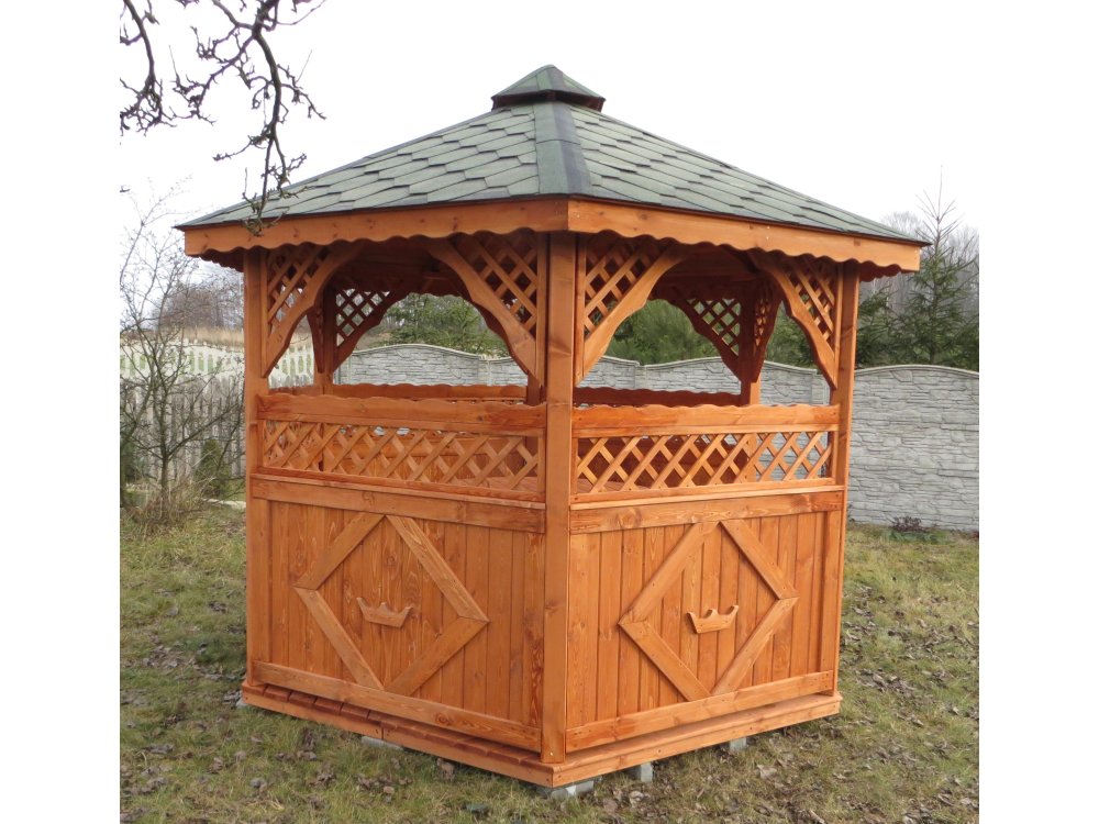 Sechseckiger Pavillon S3a ∅ 6,0m 28m2