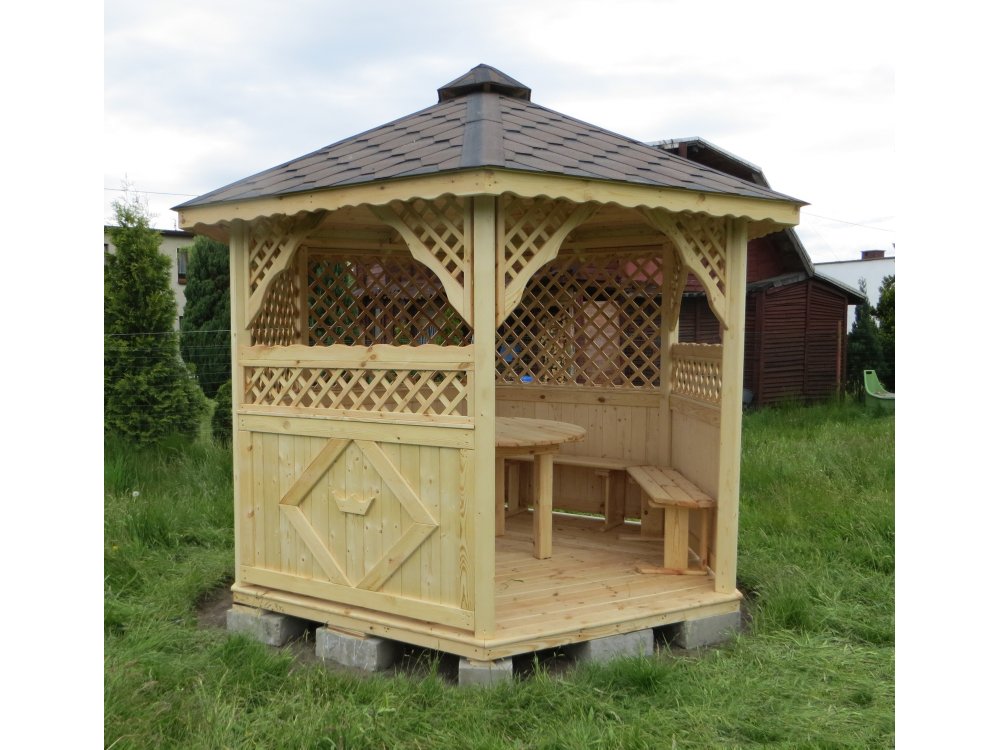 Hexagonal gazebo S3a ∅ 6.0m 28m2