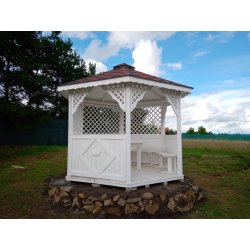 Sechseckiger Pavillon S3a ∅ 6,0m 28m2