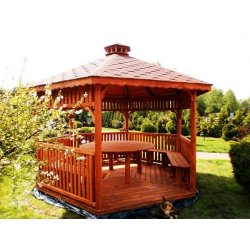 Sechseckiger Pavillon S4 ∅ 3,2m 8m2