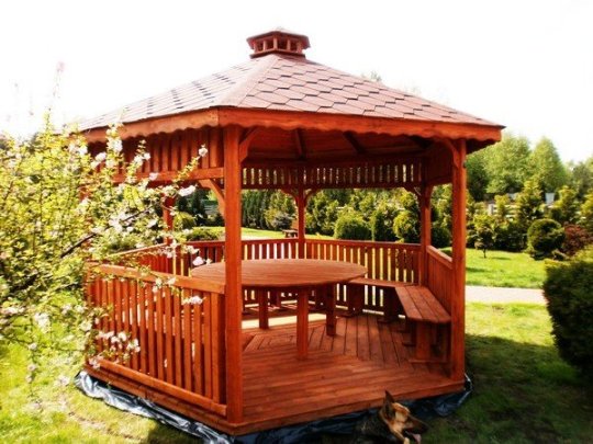 Sechseckiger Pavillon S4 ∅ 3,2m 8m2