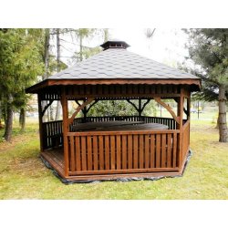 Sechseckiger Pavillon S4 ∅ 3,2m 8m2