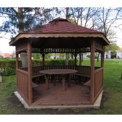 Sechseckiger Pavillon S4 ∅ 3,2m 8m2