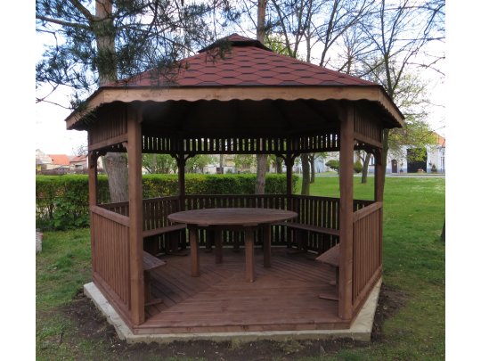 Sechseckiger Pavillon S4 ∅ 3,2m 8m2