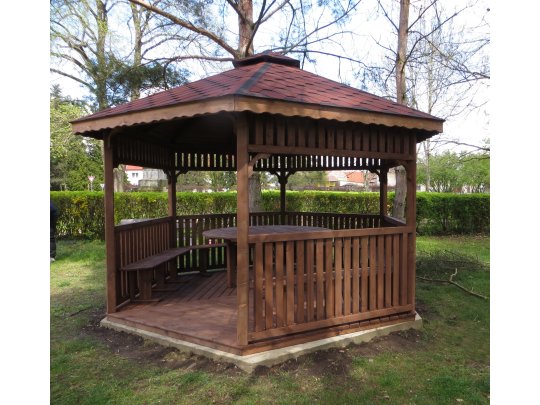 Sechseckiger Pavillon S4 ∅ 3,2m 8m2