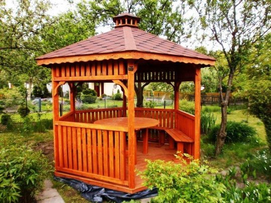 Sechseckiger Pavillon S4 ∅ 5,0m 20m2