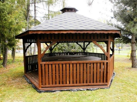 Sechseckiger Pavillon S4 ∅ 5,0m 20m2