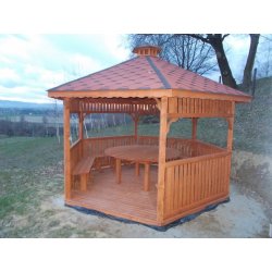 Sechseckiger Pavillon S4 ∅ 5,0m 20m2