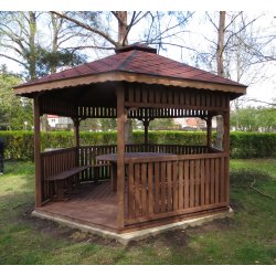 Sechseckiger Pavillon S4 ∅ 5,0m 20m2