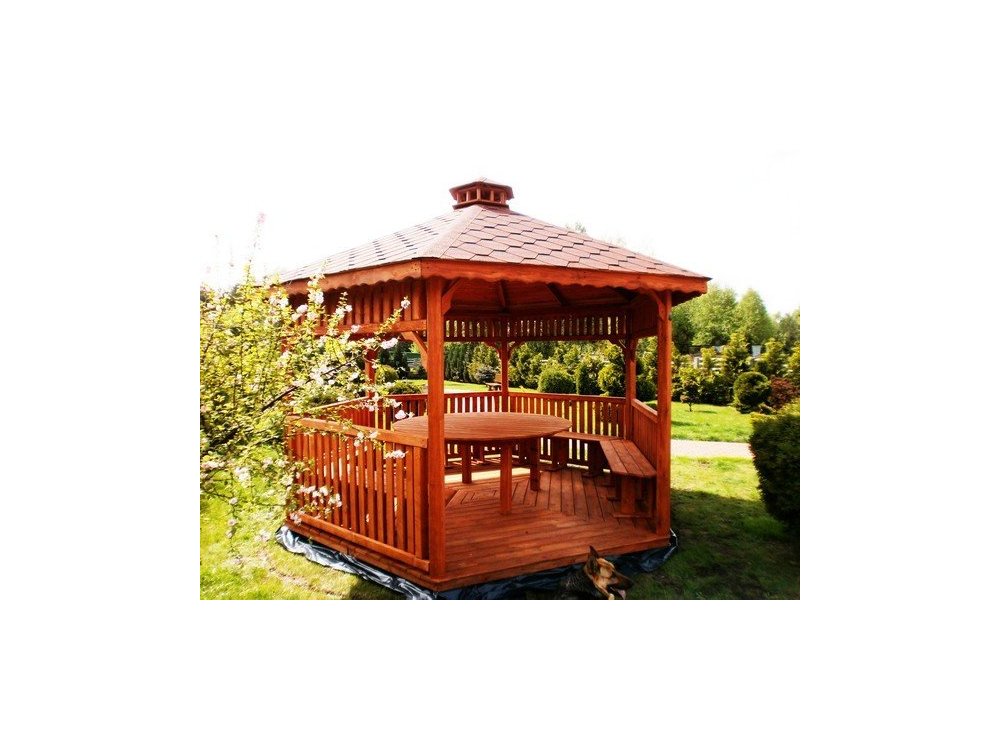 Sechseckiger Pavillon S4 ∅ 6,0m 28m2