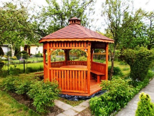 Sechseckiger Pavillon S4 ∅ 6,0m 28m2