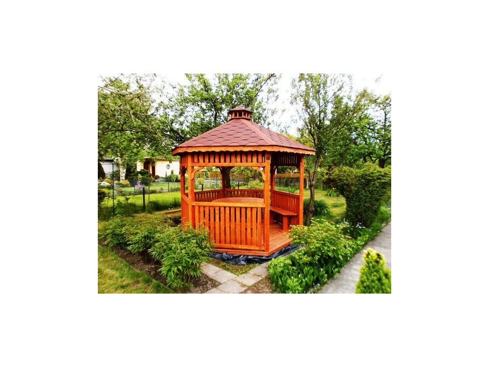 Sechseckiger Pavillon S4 ∅ 6,0m 28m2