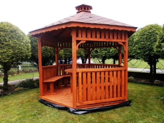 Sechseckiger Pavillon S4 ∅ 6,0m 28m2