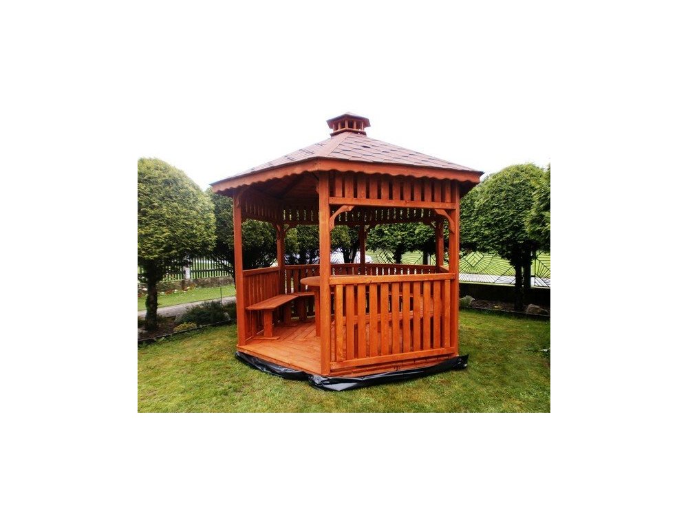 Sechseckiger Pavillon S4 ∅ 6,0m 28m2
