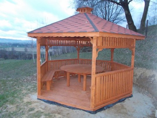 Sechseckiger Pavillon S4 ∅ 6,0m 28m2