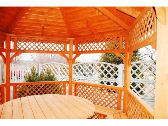 Sechseckiger Pavillon S4a ∅ 3,2m 8m2