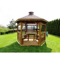 Sechseckiger Pavillon S4a ∅ 5,0m 20m2