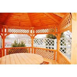 Hexagonal gazebo S4a ∅ 6.0m 28m2