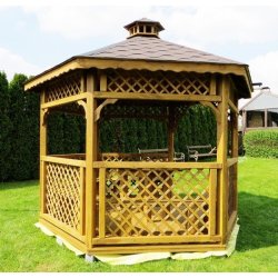 Sechseckiger Pavillon S4a ∅ 6,0m 28m2