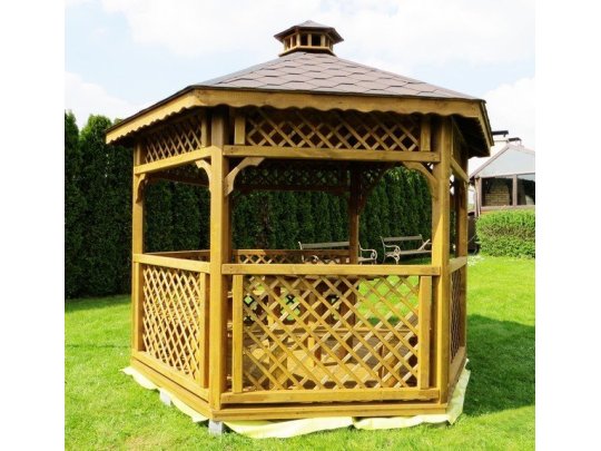 Sechseckiger Pavillon S4a ∅ 6,0m 28m2