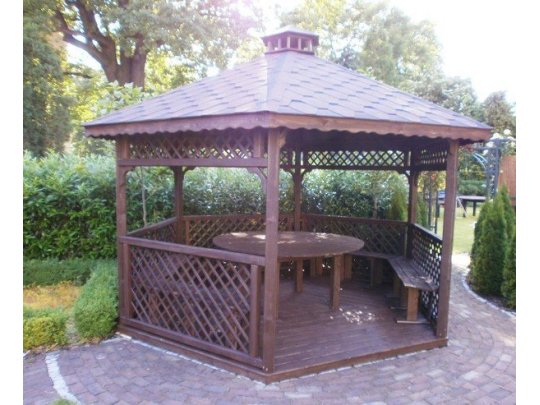 Sechseckiger Pavillon S4a ∅ 6,0m 28m2