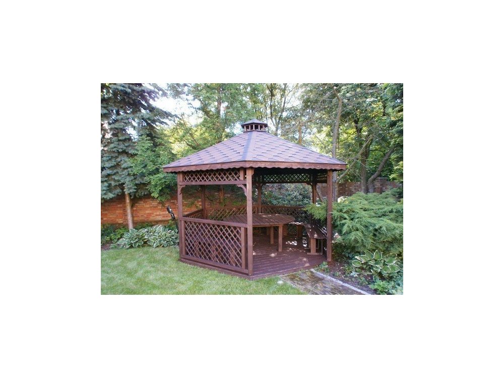 Sechseckiger Pavillon S4a ∅ 6,0m 28m2