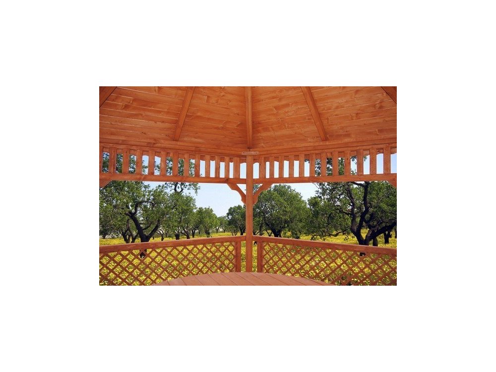 Hexagonal gazebo S4b ∅ 3.9m 12m2