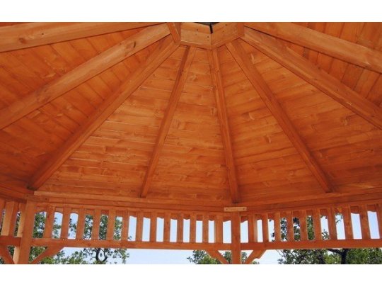 Sechseckiger Pavillon S4b ∅ 5,0m 20m2