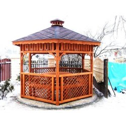 Sechseckiger Pavillon S4b ∅ 5,0m 20m2