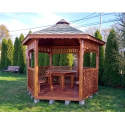 Sechseckiger Pavillon S4b ∅ 6,0m 28m2