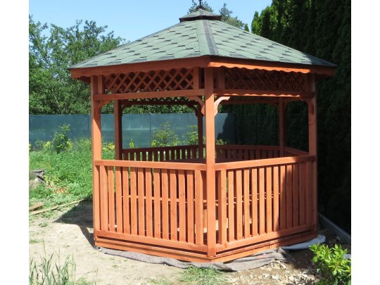 Sechseckiger Pavillon S4c ∅ 3,2m 8m2