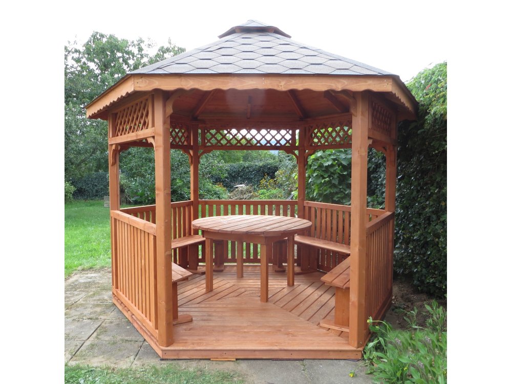 Sechseckiger Pavillon S4c ∅ 3,2m 8m2