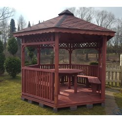 Sechseckiger Pavillon S4c ∅ 3,9m 12m2