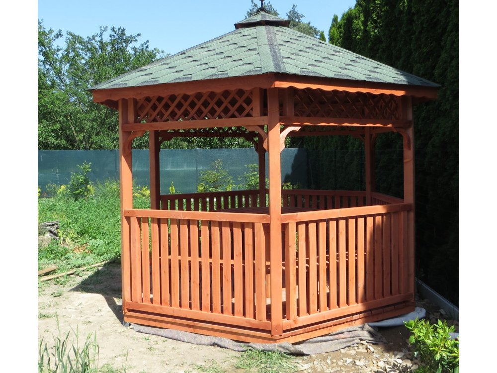 Sechseckiger Pavillon S4c ∅ 3,9m 12m2