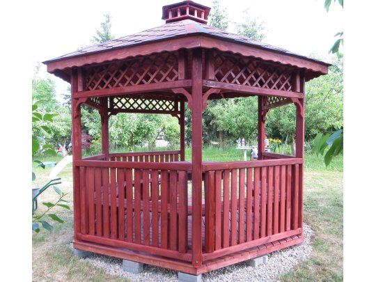 Sechseckiger Pavillon S4c ∅ 5,0m 20m2