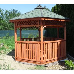 Sechseckiger Pavillon S4c ∅ 5,0m 20m2