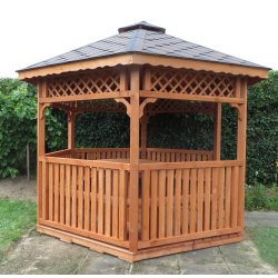 Sechseckiger Pavillon S4c ∅ 5,0m 20m2