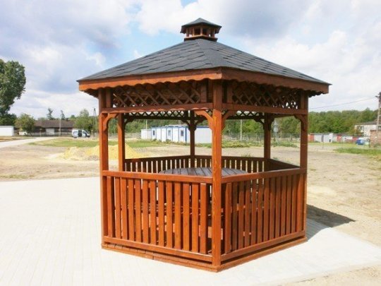 Sechseckiger Pavillon S4c ∅ 5,0m 20m2