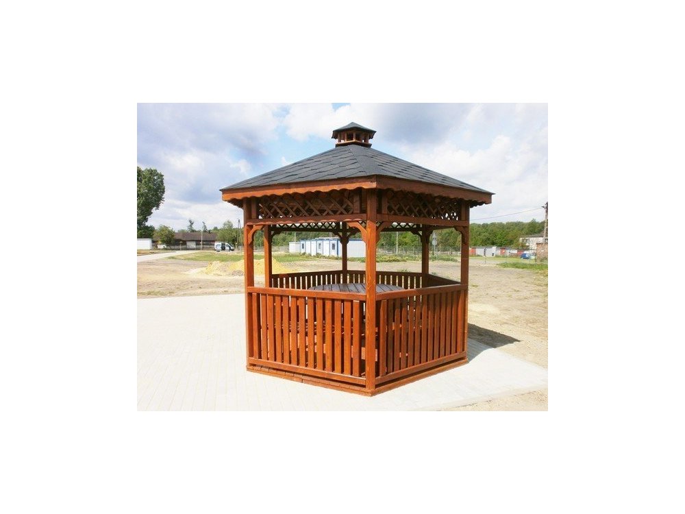 Sechseckiger Pavillon S4c ∅ 5,0m 20m2