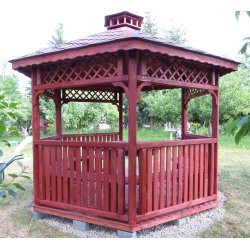 Sechseckiger Pavillon S4c ∅ 6,0m 28m2