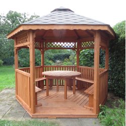 Sechseckiger Pavillon S4c ∅ 6,0m 28m2