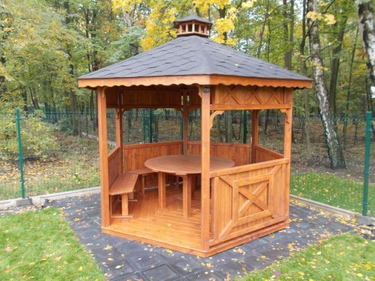 Sechseckiger Pavillon S5 ∅ 3,2m 8m2