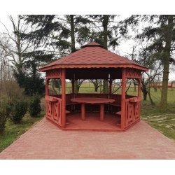 Sechseckiger Pavillon S5 ∅ 3,2m 8m2