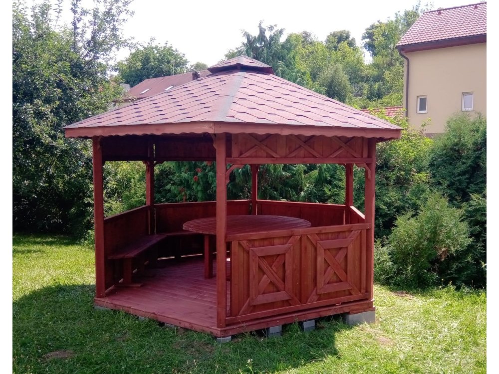 Sechseckiger Pavillon S5 ∅ 3,2m 8m2